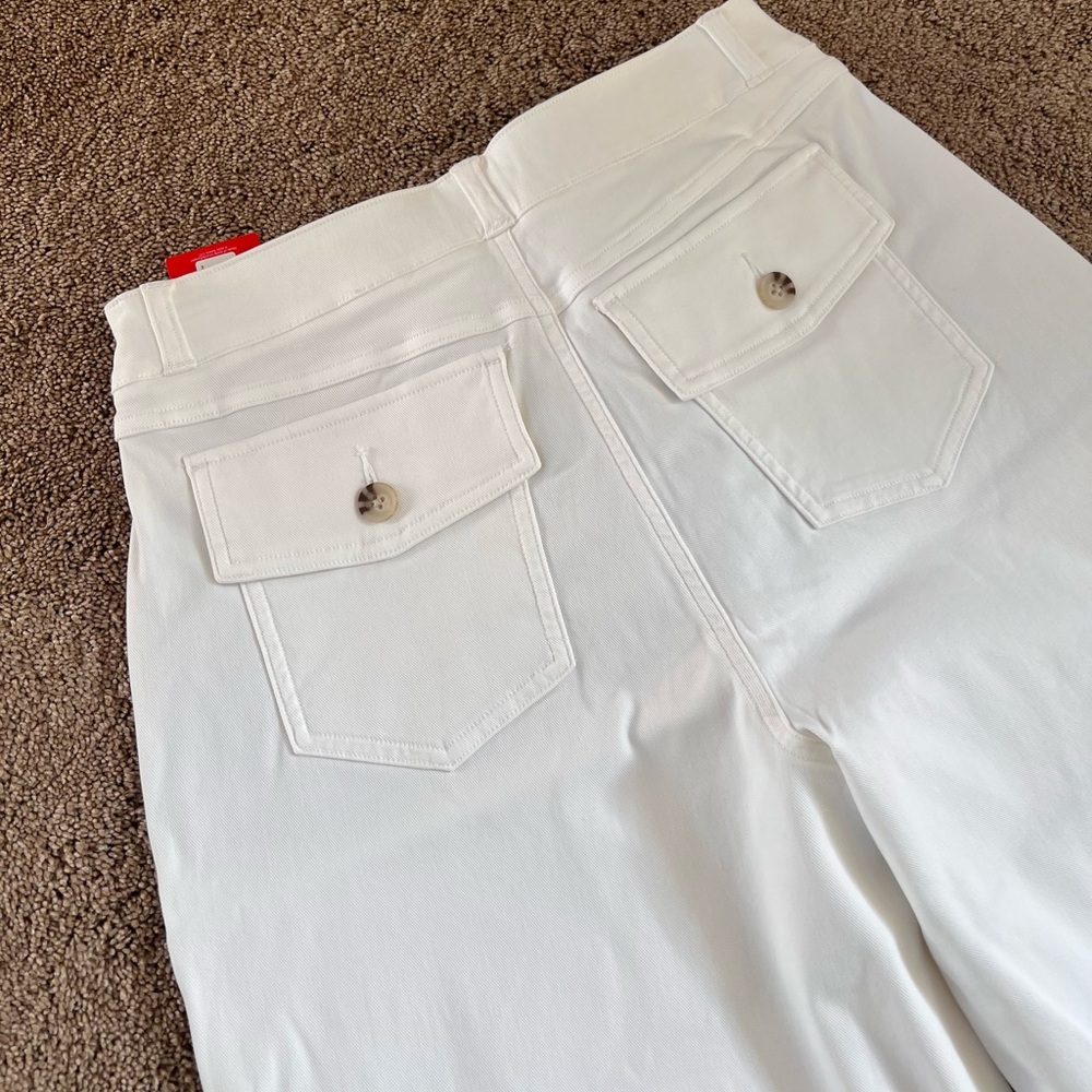 SPANX Stretch Twill Cropped Wide Leg Pants - Picture 5 of 7